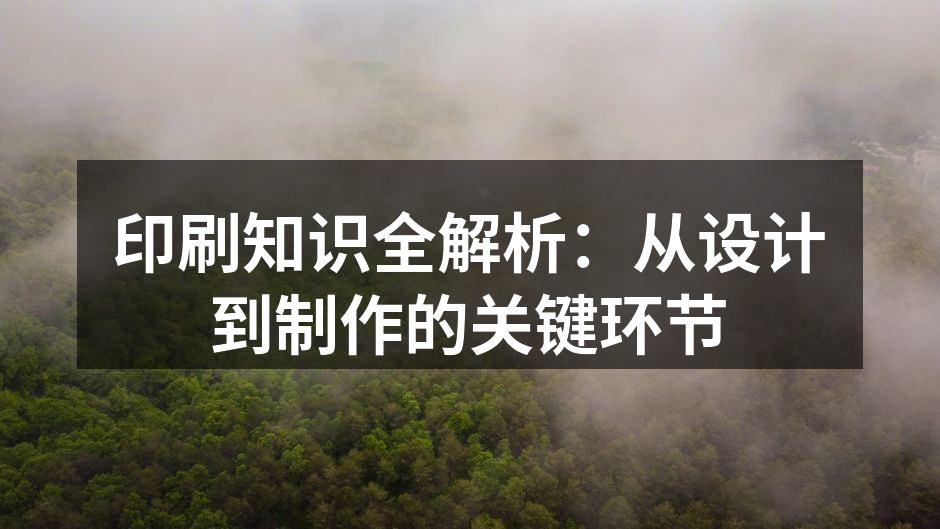 印刷流程示意图